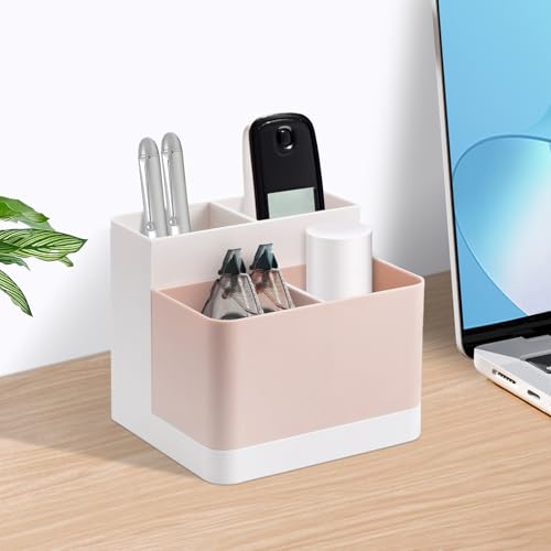 Image of Poeland Desktop Storage Organizer Pencil Card Holder Box, Holders for Desk Accessories, Container for Desk, Office Supplies, Vanity Table