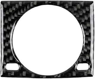 PLAFOPE 1Pc Fibra De Carbono Interior Envoltório De Fibra De Carbono Filme De Fibra De Carbono Decalques De Envoltório De Carro Console Relógio Moldura Decorativa Filme De Envoltório De