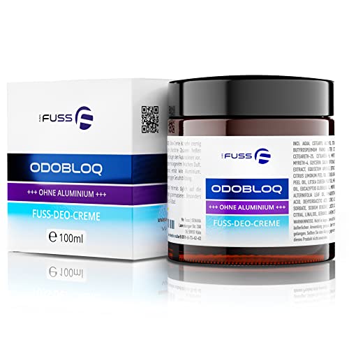Mr. Fuss ODOBLOQ Geruchsentferner Deo Creme gegen Schweißfüße und starken Fußgeruch - ohne...