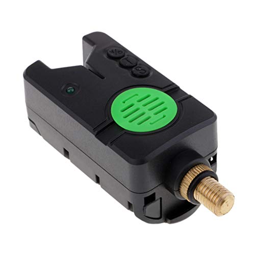 YIJU LED E Som Indicador de Mordida para Pesca de Carpa à Prova D'água Sem Fio - Verde