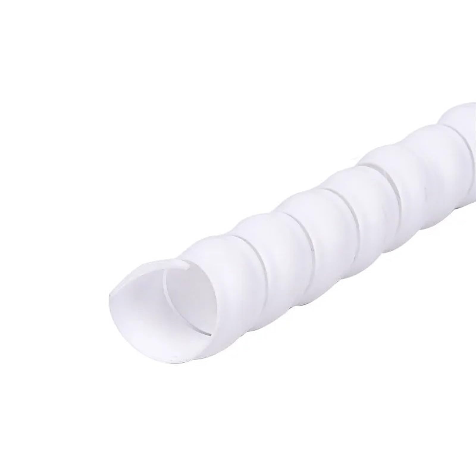 rurka do nawijania kabli, Elastyczna spiralna osłona kabli(White,ID 18mm 5 Meters)