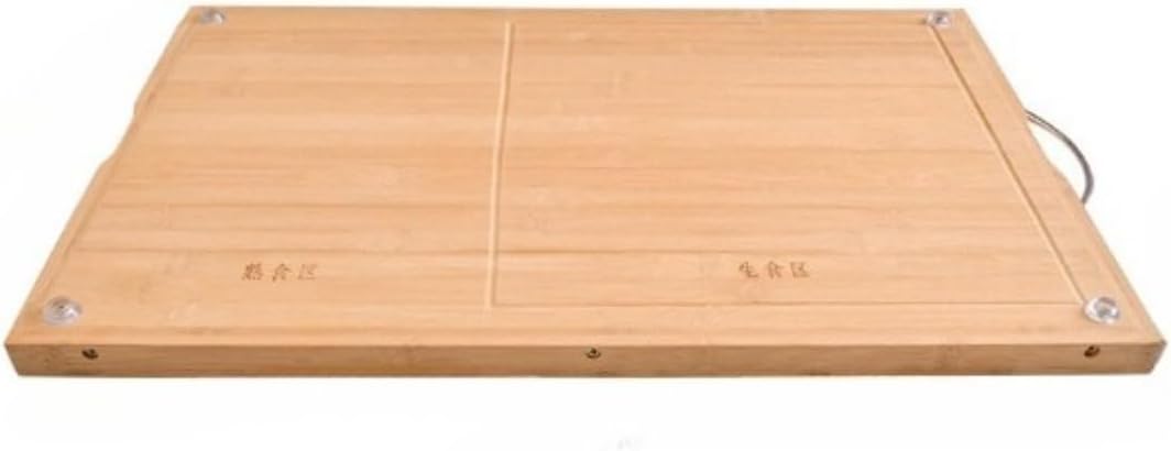 Kisigim竹製大型ローリングボード ペーストリーボードこね台 両面キッチンまな板 溝付き長方形木板 生地麺パイピザパンキャンディ