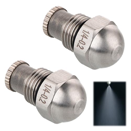 XCSJ 2 Pcs 1/4BSP Düsen Spritzdurchm Edelstahl Feines Zerstäuben Nebeldüse zur Kühlung, Reinigung, Beschichtung, Gartenbewässerung, Feinnebeldüse Mit Filterfunktion (Lochdurchmesser:0.2 mm)