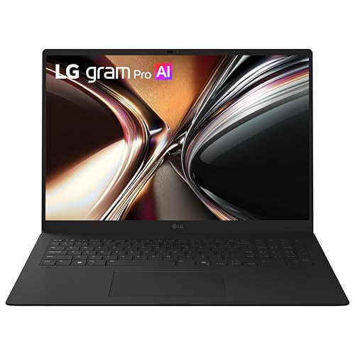 LG gram Pro 17-inch Thin and Lightweight Dual AI Laptop Computer, Windows 11 Home, Copilot+ PC, Intel Core Ultra 7 355 Processor, 32GB RAM, 1TB SSD - Obsidian Black