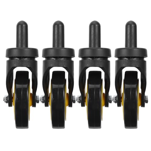 Roues de rechange en caoutchouc pour rotation fluide de chariot de lavage