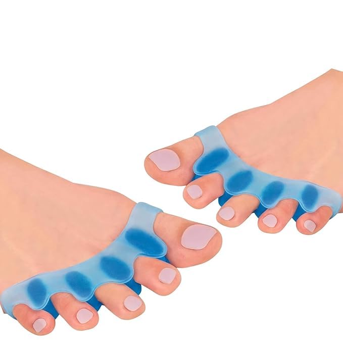 Glenoxzone The Sole Care Silicone Toe Separators | Correct Overlapping Toes, Blisters, and Hammer Toes | Pack of 1 Pair Toe Spacers (Multicolour)-image-8