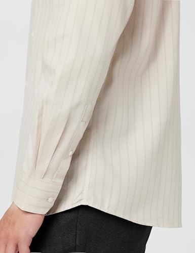 Image of Arrow Men Slim fit Cotton Patterned Weave Long Sleeves Cutaway Collar Shirt