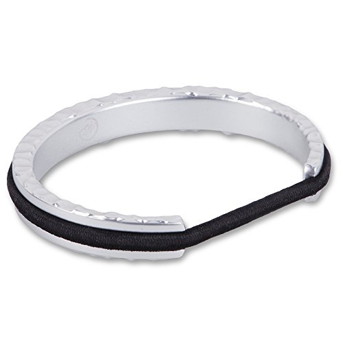 Hair Tie Bracelet - Artisan by Maria Shireen - Matte Finish Aluminum - Silver