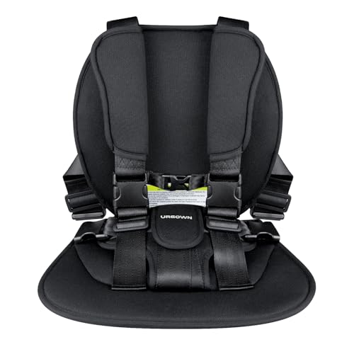Urgown Golf Cart Child Positoner, 5-Point Design to Secure Children During Golf-Cart Rides, with Adjustable Straps, Black