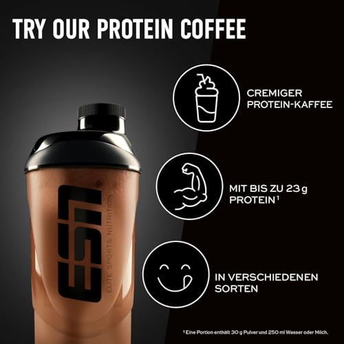 ESN Flexpresso Protein Coffee, Taster Box, 5 x 30g, Proteinpulver mit Kaffee, Protein-Kaffee mit bis zu 22g Protein je Portion - made in Germany