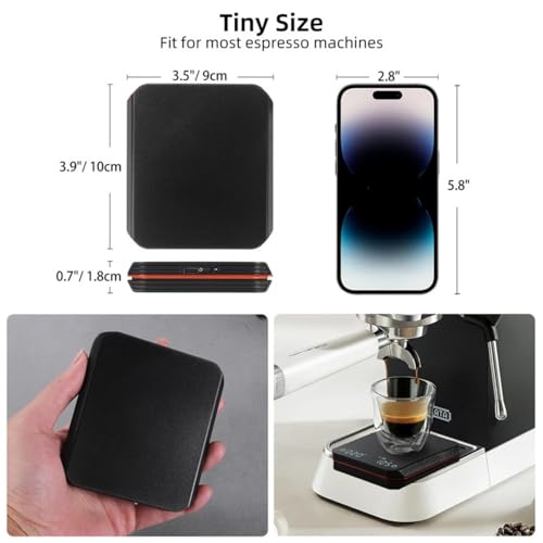 Digital Coffee Scales with Timer, 2kg/0.1g High Precision Rechargeable Mini Coffee Scale with 3 Modes for Espresso and Pour-Over Coffee, Portable Digital Coffee Scales - Image 5
