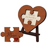 Gift for Mom Birthday Unique - Engraved Mothers Day Gift Idea from Daughter Son, Wooden Mom Puzzle Piece Gift Sign, You are the Piece that Holds Us Together, Mother Day Plaque from Kids, Children