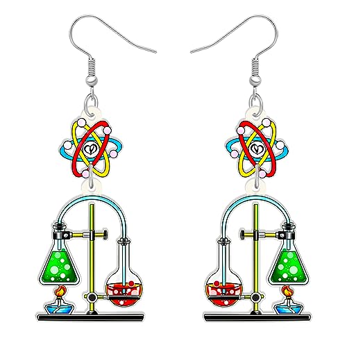 RAIDIN Acrílico colorido laboratorio de ciencia microscopio maestro cuelgan pendientes para damas niñas biología química maestro reconocimiento joyería regalos para volver a la escuela, M, Acrílico, RAIDIN Acrílico colorido laboratorio de ciencia microscopio maestro cuelgan pendientes para damas niñas biología química maestro reconocimiento joyería regalos para volver a la escuela, M, Acrílico,