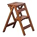 MTYLX lo Sgabello Di Punto, 2 in 1 Leggero Pieghevole Multifunctionalfolding Passo Sgabello, 2 Passo Legno Scala Sgabello Sgabello Stair Chair Piedi Sgabello Multi-Function Display Stand Fiore Rack C