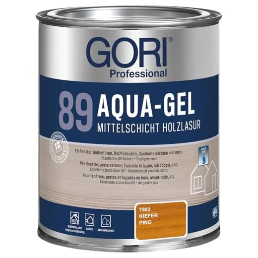 2,5L GORI 89 AQUA-GEL Holzlasur – Die wasserbasierte Weiterentwicklung zu GORI 88 (7802 Kiefer)