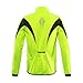 ARSUXEO Winter Warm UP Thermal Softshell Cycling Jacket Windproof Waterproof Bicycle Mountain Bike Clothes 15-K Green Size X-Large
