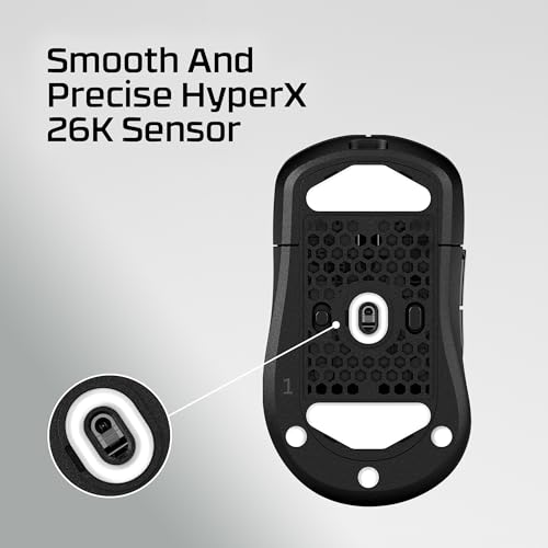 HyperX Pulsefire Saga Pro – Wireless Gaming Mouse for PC, Modular Design, Interchangeable Parts, 4k Polling, 72g Lightweight Frame, Wireless, Instant Pair, Black by HyperX - Image 6