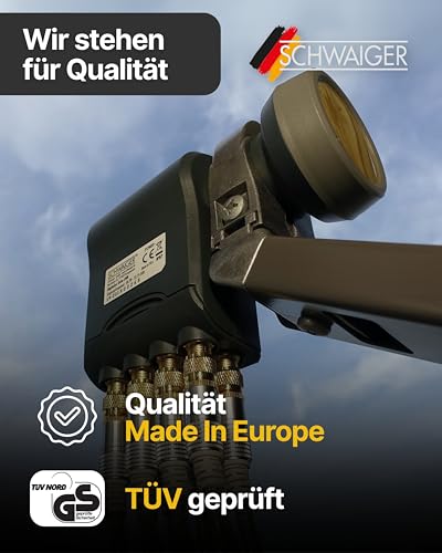 SCHWAIGER Octo LNB digital Sun Protect I Low Noise Blockconverter für 8 Teilnehmer I ohne...