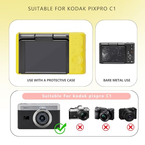 Funda de silicona para cámara Kodak PIXPRO C1 color amarillo miniatura 2