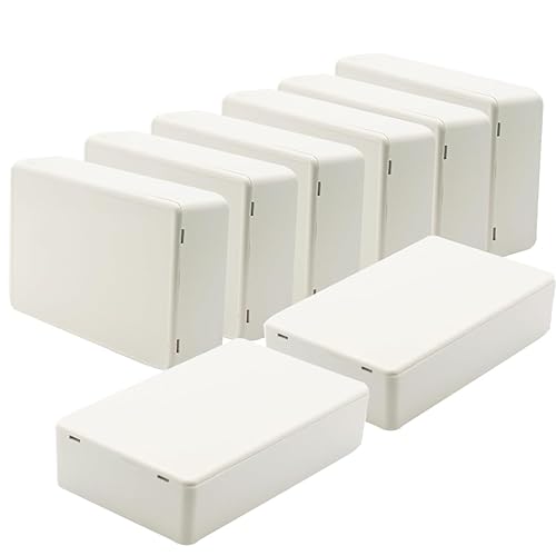 Miniatura 89 de Zulkit 5 cajas de proyecto de plástico ABS para proyectos eléctricos, caja de conexiones pequeña, color blanco, 2.4 x 1.42 x 0.98 pulgadas