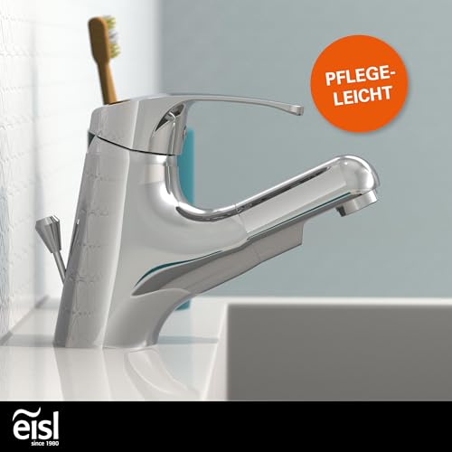 Die ausziehbare Haarbrause der EISL NI075TCO in 5 Strahlmodi (Normal - Detailansicht von EISL VICO NI075TCO Armatur Test...