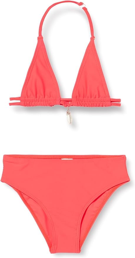 Maillot de bain deux pièces fille uni avec bijou HAUTE PRESSION X9050