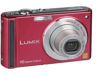 Panasonic Lumix DMC-FS20R 10MP Digital Camera with 4x Wide Angle MEGA Optical Image Stabilized Zoom (Red) by Panasonic