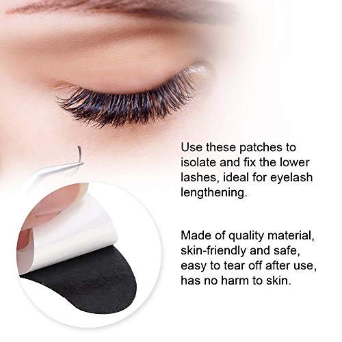Under Eye Pads, 50 works Eye Gel Pads, Under Eye Patches Eyelash Extension Pads for Eyelash Extensions Eye Mask Beauty Tool Black - Image 4