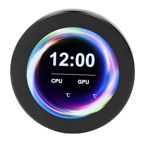 Sanpyl 2.1 inch AIO Display Screen, CPU Liquid Cooler LCD Display, Real Time Temperature Control, LCD Display, Aluminium Alloy for Computer Accessories, Sanpyl41gw3zaux6