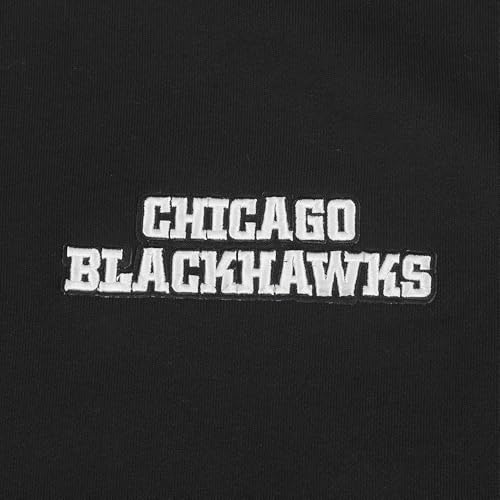 Pro Standard Mens NHL Chicago Blackhawks Wingspan Crewneck Sweatshirt Black M by Pro Standard - Image 5