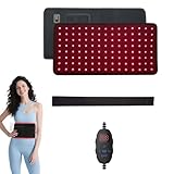 WRQIOO 120LEDs Heizgürtel Gürtel, Wärmegürtel, 5 Stufen Leistung & Vibrationen Massage, 10 Hz 40Hz Gepulster Controller