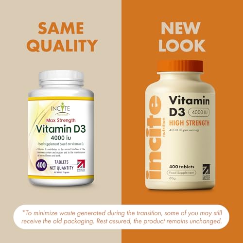 Vitamin D3 4000 IU - 400 High Strength Vitamin D Tablets (1+ Year Supply) - Vegetarian - Immune System Booster - Gluten Free - Vitamin D Supplements - Made in The UK - Image 3