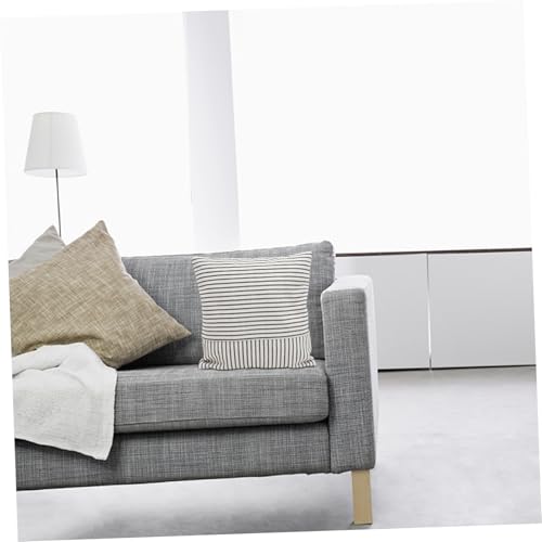 Housses de coussin coton et lin POPETPOP lot de 2 zippées pour canapé