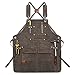 ALCKO Delantal Unisex Encerada Y Resistente, Disenados para Obreros, Ingenieros, Cocina, Jardín, Cerámica, Artesanía, Garaje (Color : Grey, Size : XL)