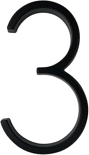 House Numbers 127mm Floating House Number Letters Big Modern Door Alphabet Home Outdoor 5 in.Black Numbers Address Plaque Dash Slash Sign #0-9 Door Numbers (Color : Beige)