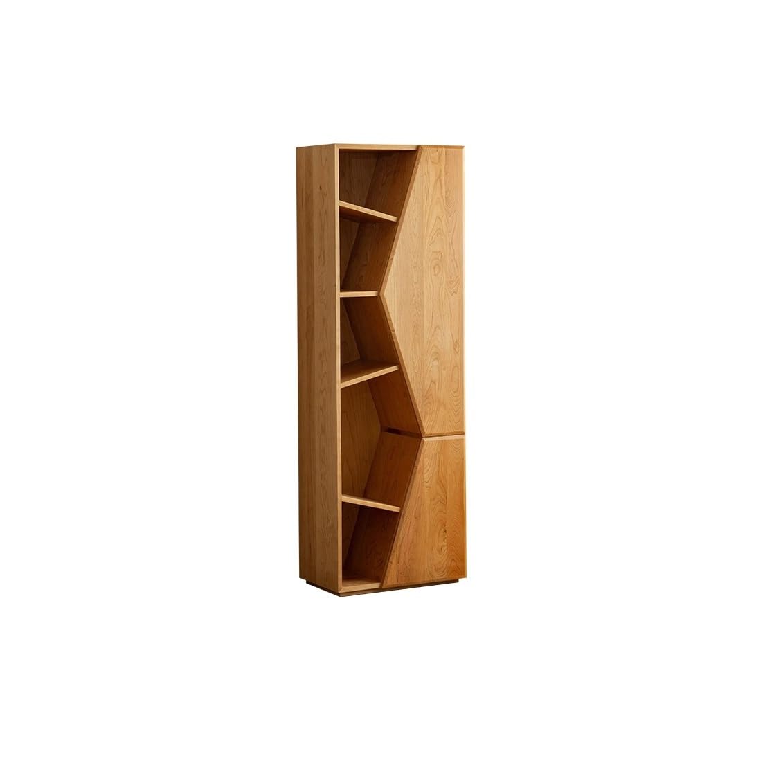 Półka na książki Wooden Study Bookshelf Simple Office Bookcase Living Room Storage Wine Cabinet biblioteka