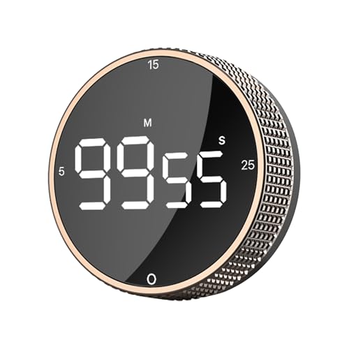 Temporizador digital magnético mejorado para cocina y productividad, alarma fuerte, temporizador visual Pomodoro con pantalla LED grande, 3 ajustes preestablecidos (5/15/25 min), 3 niveles de volumen