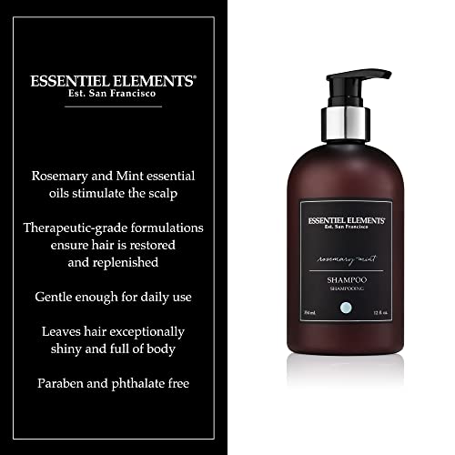 Gilchrist & Soames Rosemary Mint Shampoo - 12Oz - Pure Essential Oils, All Hair Types, Zero Parabens, Sulfates, And Phthalates #TOP1