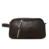 Necessaire de Couro Texas - Marrom Café