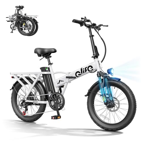 Qlife Hunter Foldable Electric Bike for Adults, Peak 1200W Ebike