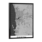 artboxONE Poster mit schwarzem Rahmen 18x13 cm Schwarzwei 