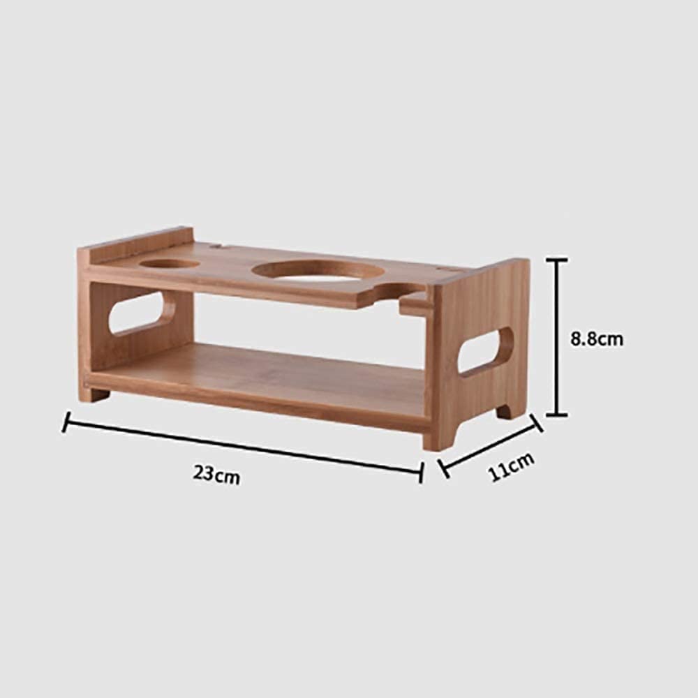 Set di 6 shaker per cocktail con tappetino da bar | Kit di strumenti per miscelazione da barista con elegante supporto in legno | Set da bar premium | Le migliori idee regalo per lui (marito, fi