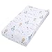 aden + anais Essentials Changing Pad Cover, 100% Cotton Muslin, Super Soft & Breathable, Tailored Snug Fit, Single, Space Explorers
