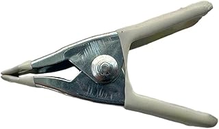 Abrazaderas de resorte de metal de 2 pulgadas, herramientas esenciales para fotógrafos y similares (blanco)