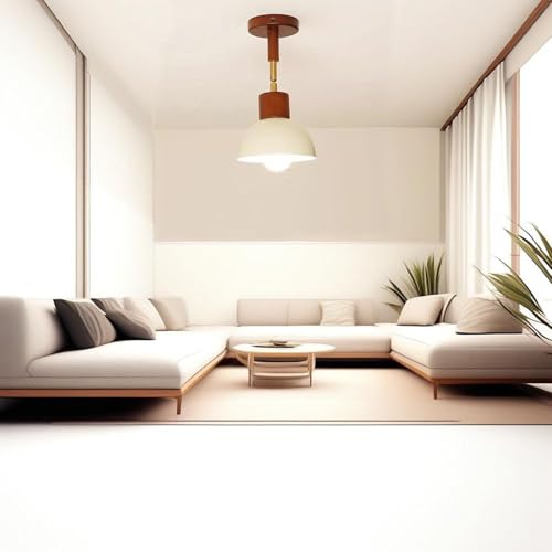 Focos apliques de pared E27 regulables de madera blanca lámpara vintage interior salón 2 piezas 2