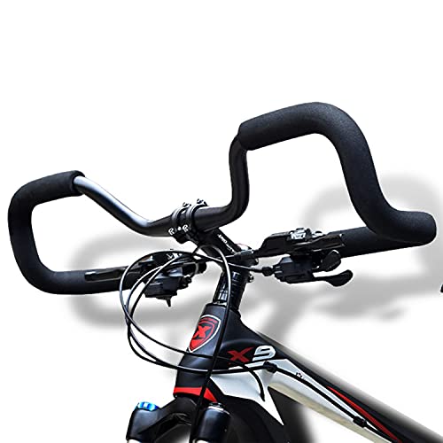21 SPEED Fahrradlenker 3D Schmetterling Aluminiumlegierung 25,4mm*610mm Lenker mit Lenkerschwamm für Mountainbike Rennrad Cover