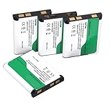 Compatible for Nikon Li-40B Li-42B EN-EL10 D-LI63 EN-EL10 XP70 XP60 XP50 T550 Battery(4 Battery)