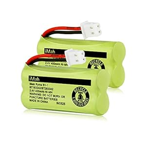 iMah BT183342/BT283342 2.4V 400mAh Ni-MH Battery Compatible with AT&T CL82207 EL52100 EL50003 VTech CS6709 CS6609 CS6409…