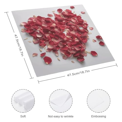 Servilletas de Tela en forma de corazón 18.7 x 18.7 pulg miniatura 2
