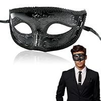 Venezianische Maske Herren, Maskenball-Maske Retro, Masquerade Mask Herren Venezianischen Cosplay Mask für Halloween Karneval Maskerade Party Zubehör (A)